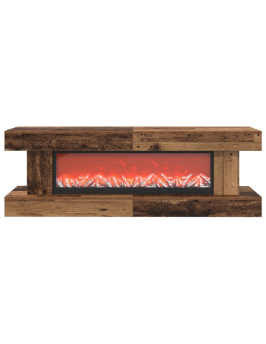 Caminetto elettrico Legno antico 150 x 30 x 50 cm