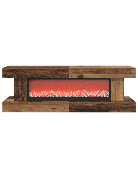 Caminetto elettrico Legno antico 150 x 30 x 50 cm