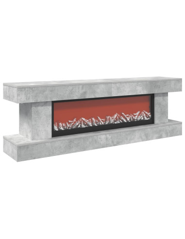 Caminetto elettrico Cemento 150 x 30 x 50 cm