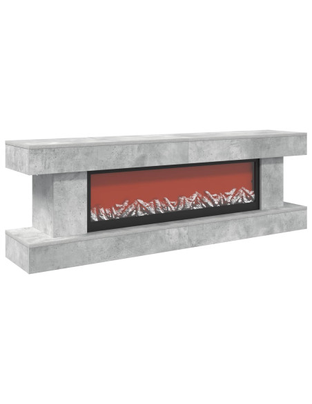 Caminetto elettrico Cemento 150 x 30 x 50 cm