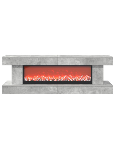 Caminetto elettrico Cemento 150 x 30 x 50 cm