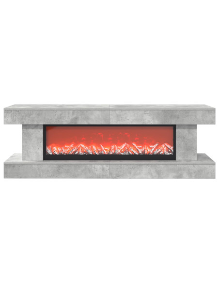 Caminetto elettrico Cemento 150 x 30 x 50 cm