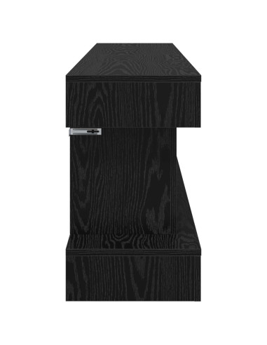 Caminetto elettrico Rovere Nero 150 x 30 x 50 cm
