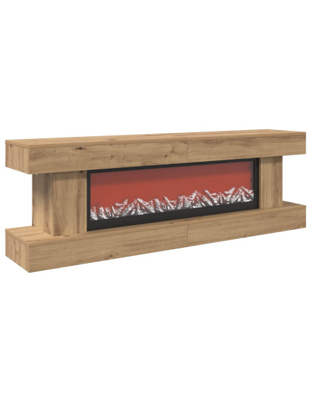 Caminetto elettrico Rovere Artigianale 150 x 30 x 50 cm