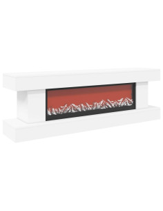 Caminetto elettrico Bianco 150 x 30 x 50 cm 2