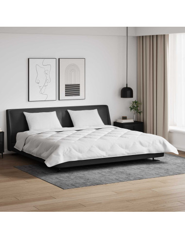 Duvet Invernale con cuscino 3 pz Bianco Microfibra