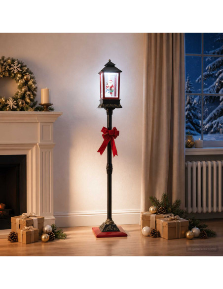 Lanterna di Natale ESPOO Bianco freddo 26,5 x 26,5 x 150 cm