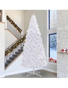 Albero di Natale artificiale Bianco 400 cm PVC e Acciaio