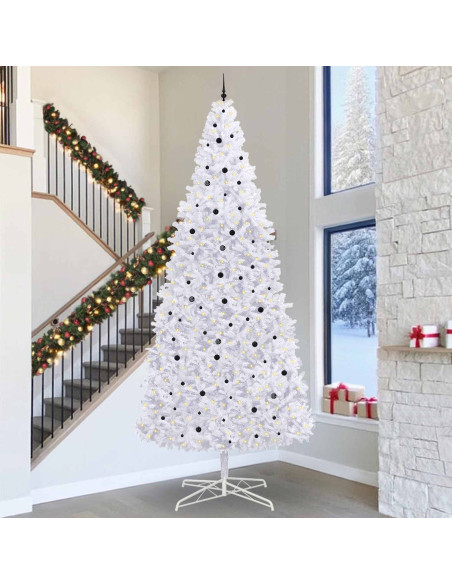 Albero di Natale artificiale Bianco 400 cm PVC e Acciaio