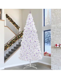 Albero di Natale artificiale Bianco 400 cm PVC e Acciaio