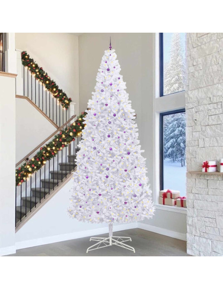 Albero di Natale artificiale Bianco 400 cm PVC e Acciaio