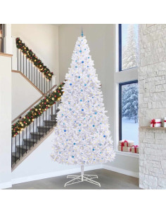 Albero di Natale artificiale Bianco 400 cm PVC e Acciaio