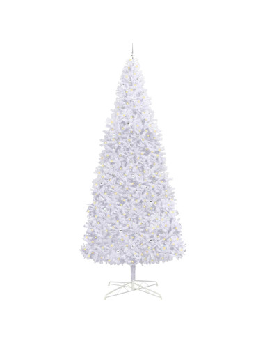 Albero di Natale artificiale Bianco 400 cm PVC e Acciaio