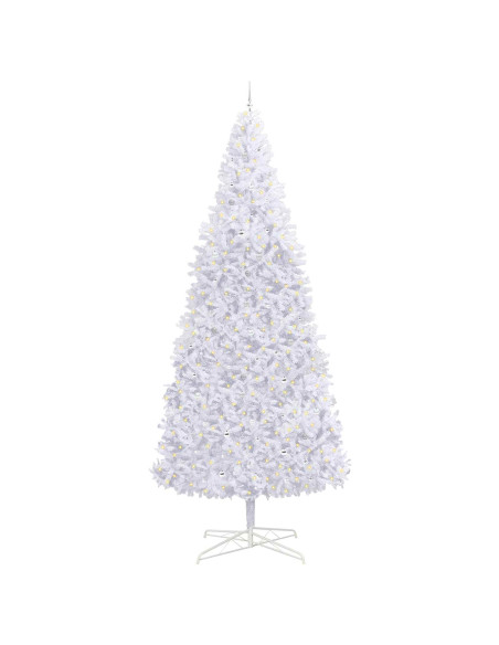 Albero di Natale artificiale Bianco 400 cm PVC e Acciaio