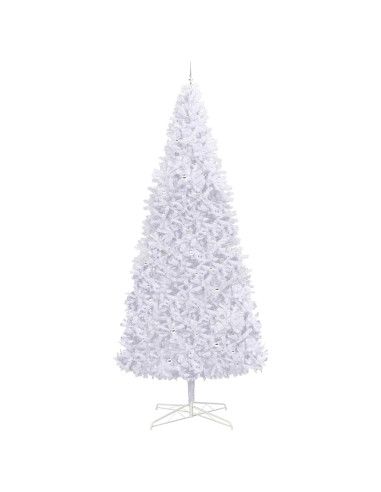 Albero di Natale artificiale Bianco 400 cm PVC e Acciaio