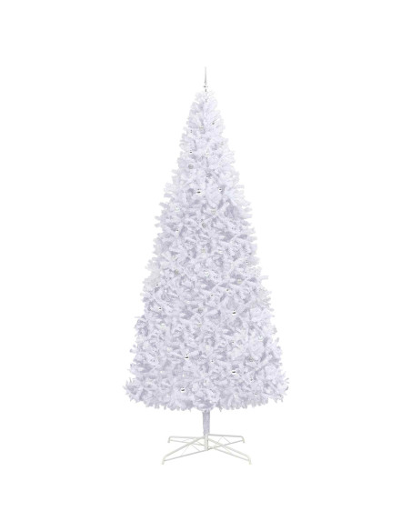 Albero di Natale artificiale Bianco 400 cm PVC e Acciaio