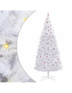 Albero di Natale artificiale Bianco 400 cm PVC e Acciaio 2