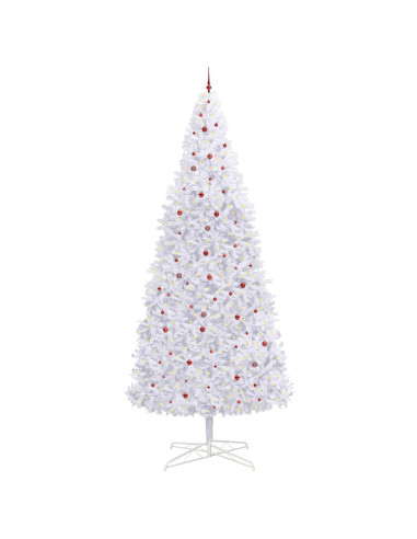 Albero di Natale artificiale Bianco 400 cm PVC e Acciaio