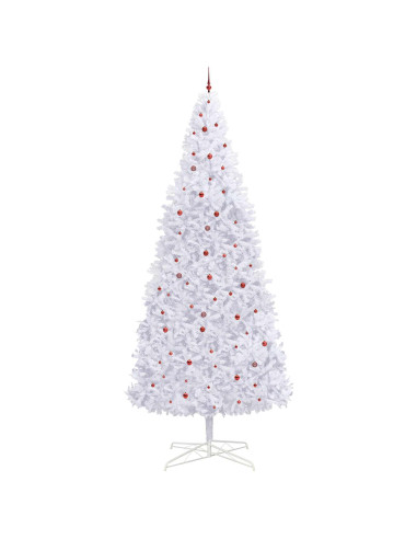 Albero di Natale artificiale Bianco 400 cm PVC e Acciaio