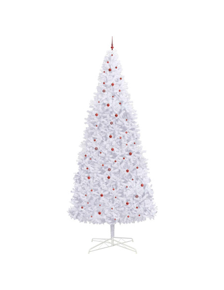 Albero di Natale artificiale Bianco 400 cm PVC e Acciaio