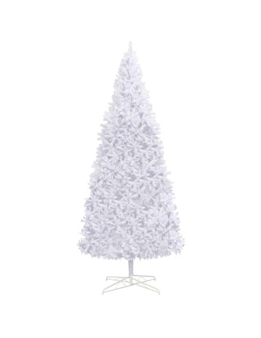 Albero di Natale artificiale Bianco 400 cm PVC e Acciaio
