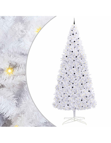 Albero di Natale artificiale Bianco 400 cm PVC e Acciaio