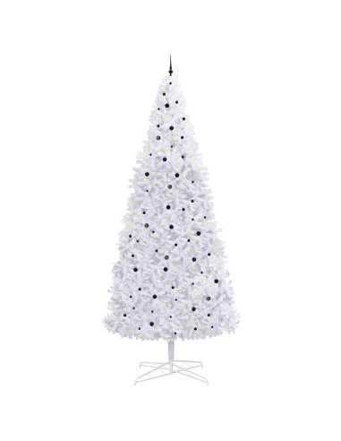 Albero di Natale artificiale Bianco 400 cm PVC e Acciaio