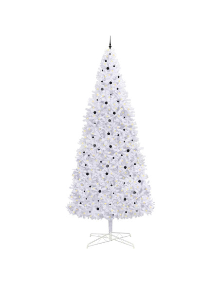 Albero di Natale artificiale Bianco 400 cm PVC e Acciaio