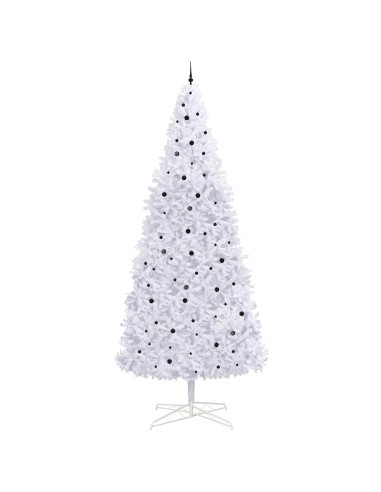 Albero di Natale artificiale Bianco 400 cm PVC e Acciaio