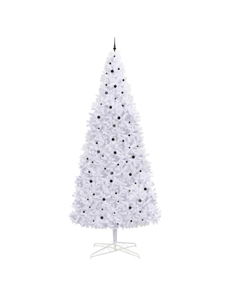 Albero di Natale artificiale Bianco 400 cm PVC e Acciaio