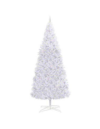 Albero di Natale artificiale Bianco 400 cm PVC e Acciaio