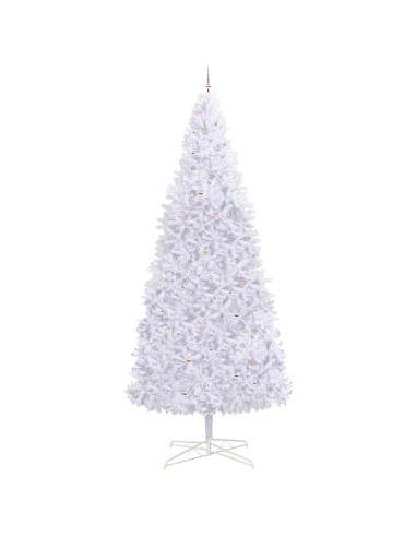 Albero di Natale artificiale Bianco 400 cm PVC e Acciaio