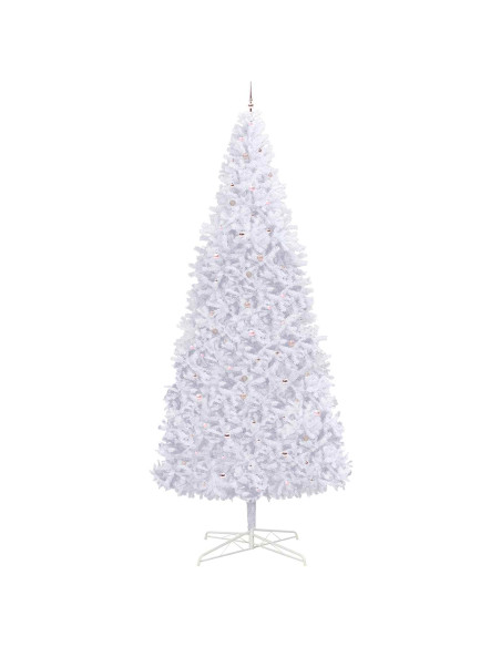 Albero di Natale artificiale Bianco 400 cm PVC e Acciaio