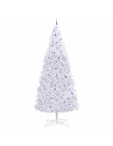Albero di Natale artificiale Bianco 400 cm PVC e Acciaio