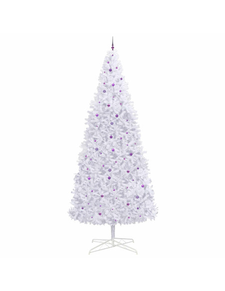 Albero di Natale artificiale Bianco 400 cm PVC e Acciaio