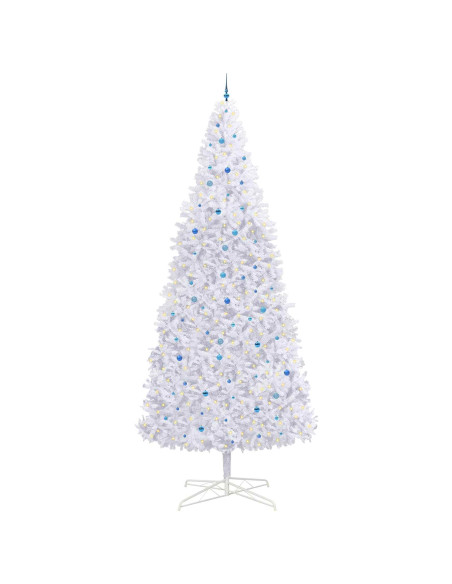 Albero di Natale artificiale Bianco 400 cm PVC e Acciaio