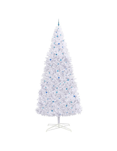 Albero di Natale artificiale Bianco 400 cm PVC e Acciaio