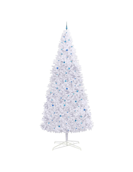 Albero di Natale artificiale Bianco 400 cm PVC e Acciaio