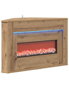 Camino con striscia LED Rovere Artigianale 95 x 42,5 x 60 cm 2