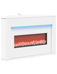 Camino con striscia LED Bianco 95 x 42,5 x 60 cm 2