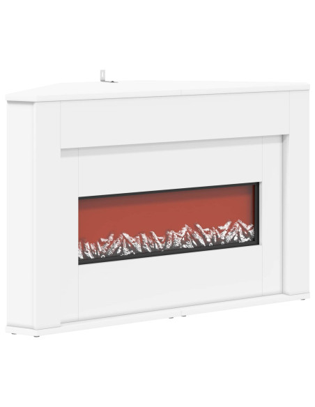 Camino con striscia LED Bianco 95 x 42,5 x 60 cm