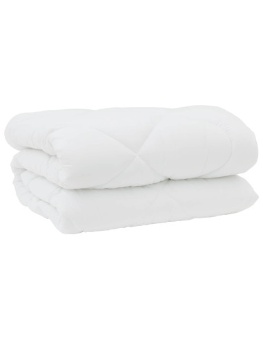 Duvet Invernale con cuscino 3 pz Bianco Microfibra