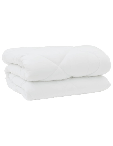 Duvet Invernale con cuscino 3 pz Bianco Microfibra
