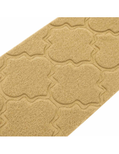 Tappeti per scale 15 pz 76 x 20 cm Beige Poliestere