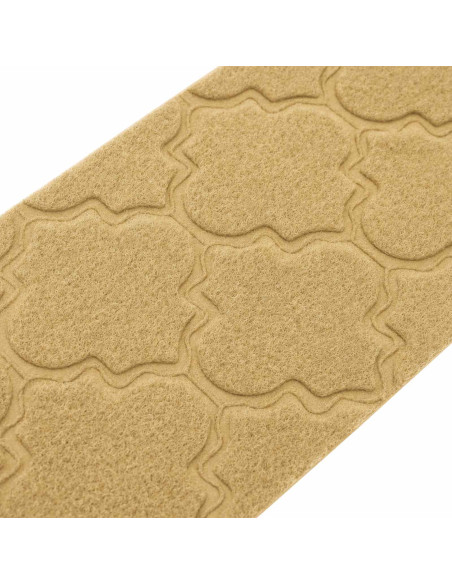 Tappeti per scale 15 pz 76 x 20 cm Beige Poliestere