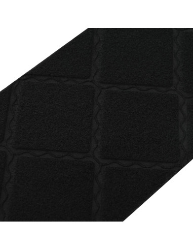 Tappeti per scale 15 pz 76 x 20 cm Nero Poliestere Rettangolare