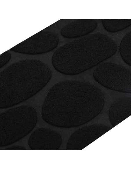 Tappeti per scale 15 pz 76 x 20 cm Nero Poliestere Rettangolare