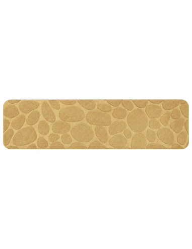 Tappeti per scale 15 pz 76 x 20 cm Beige Poliestere
