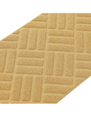 Tappeti per scale 15 pz 76 x 20 cm Beige Poliestere