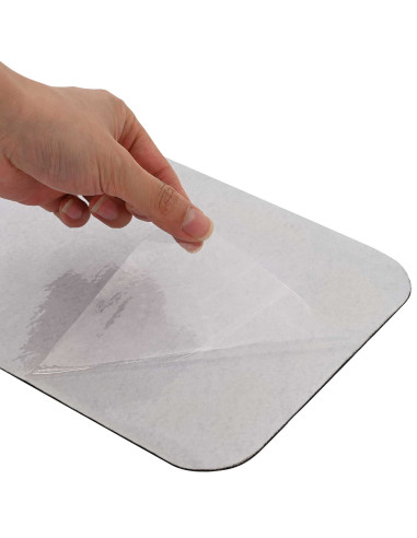 Tappeti per scale 15 pz 76 x 20 cm Nero Poliestere Rettangolare